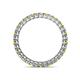 5 - Tiffany 2.00 mm Yellow and White Diamond Eternity Band 