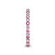5 - Tiffany 2.00 mm Pink Sapphire and Diamond Eternity Band 