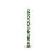 5 - Tiffany 2.00 mm Green Garnet and Diamond Eternity Band 