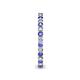 5 - Tiffany 2.00 mm Tanzanite and Diamond Eternity Band 
