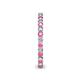 5 - Tiffany 2.00 mm Pink Tourmaline and Diamond Eternity Band 