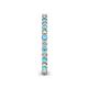 5 - Tiffany 2.00 mm Blue Topaz and Diamond Eternity Band 