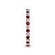 5 - Tiffany 2.00 mm Rhodolite Garnet and Diamond Eternity Band 