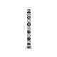 5 - Tiffany 2.00 mm Black and White Diamond Eternity Band 
