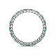 4 - Tiffany 2.00 mm Emerald and Diamond Eternity Band 