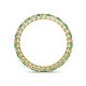 4 - Tiffany 2.00 mm Emerald and Diamond Eternity Band 