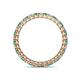 4 - Tiffany 2.00 mm Emerald and Diamond Eternity Band 