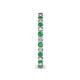 5 - Tiffany 2.00 mm Emerald and Diamond Eternity Band 