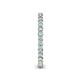 5 - Tiffany 2.00 mm Aquamarine and Diamond Eternity Band 