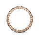 4 - Tiffany 2.00 mm Smoky Quartz and Diamond Eternity Band 