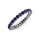 3 - Tiffany 2.40 mm Blue Sapphire Eternity Band 