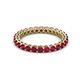 2 - Tiffany 2.40 mm Ruby Eternity Band 