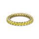 2 - Tiffany 2.40 mm Yellow Sapphire Eternity Band 
