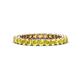 1 - Tiffany 2.40 mm Yellow Sapphire Eternity Band 