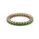 2 - Tiffany 2.40 mm Green Garnet Eternity Band 