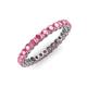 3 - Tiffany 2.40 mm Pink Tourmaline Eternity Band 