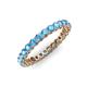 3 - Tiffany 2.40 mm Blue Topaz Eternity Band 