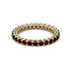 2 - Tiffany 2.40 mm Red Garnet Eternity Band 