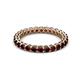2 - Tiffany 2.40 mm Red Garnet Eternity Band 