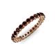 3 - Tiffany 2.40 mm Red Garnet Eternity Band 
