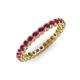 3 - Tiffany 2.40 mm Rhodolite Garnet Eternity Band 