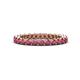 1 - Tiffany 2.40 mm Rhodolite Garnet Eternity Band 