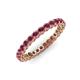 3 - Tiffany 2.40 mm Rhodolite Garnet Eternity Band 