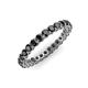 3 - Tiffany 2.40 mm Black Diamond Eternity Band 