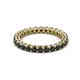 2 - Tiffany 2.40 mm Black Diamond Eternity Band 