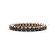 1 - Tiffany 2.40 mm Black Diamond Eternity Band 