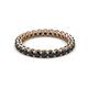 2 - Tiffany 2.40 mm Black Diamond Eternity Band 
