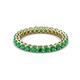 2 - Tiffany 2.40 mm Emerald Eternity Band 