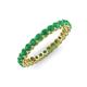 3 - Tiffany 2.40 mm Emerald Eternity Band 