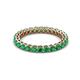 2 - Tiffany 2.40 mm Emerald Eternity Band 