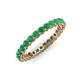 3 - Tiffany 2.40 mm Emerald Eternity Band 