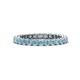 1 - Tiffany 2.40 mm Aquamarine Eternity Band 