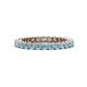 1 - Tiffany 2.40 mm Aquamarine Eternity Band 