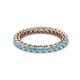 2 - Tiffany 2.40 mm Aquamarine Eternity Band 
