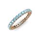 3 - Tiffany 2.40 mm Aquamarine Eternity Band 