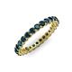3 - Tiffany 2.40 mm Blue Diamond Eternity Band 