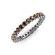 3 - Tiffany 2.40 mm Smoky Quartz Eternity Band 