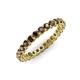 3 - Tiffany 2.40 mm Smoky Quartz Eternity Band 