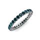 3 - Tiffany 2.40 mm London Blue Topaz Eternity Band 