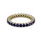 2 - Tiffany 2.40 mm Blue Sapphire Eternity Band 