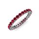 3 - Tiffany 2.40 mm Ruby Eternity Band 