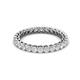2 - Tiffany 2.40 mm White Sapphire Eternity Band 