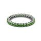 2 - Tiffany 2.40 mm Green Garnet Eternity Band 