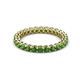2 - Tiffany 2.40 mm Green Garnet Eternity Band 