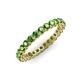 3 - Tiffany 2.40 mm Green Garnet Eternity Band 