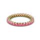 2 - Tiffany 2.40 mm Pink Tourmaline Eternity Band 